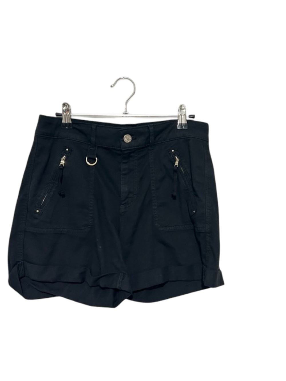 White House Black Market Size 4 Mide Rise Black Shorts